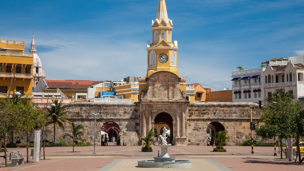 Torre del Reloj, en Cartagena de Indias.