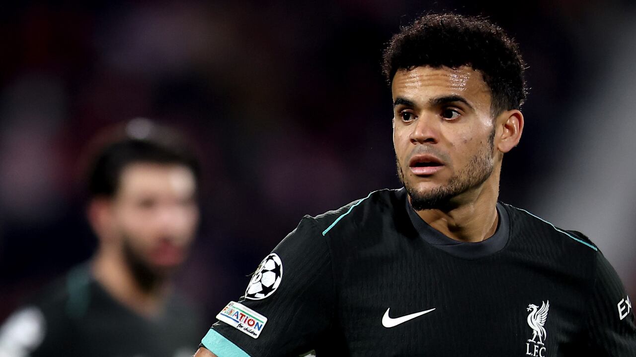 Luis Díaz, delantero del Liverpool de Inglaterra