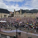 Plaza de Bolívar en el discurso del Presidente Gustavo Petro, 1 de mayo
