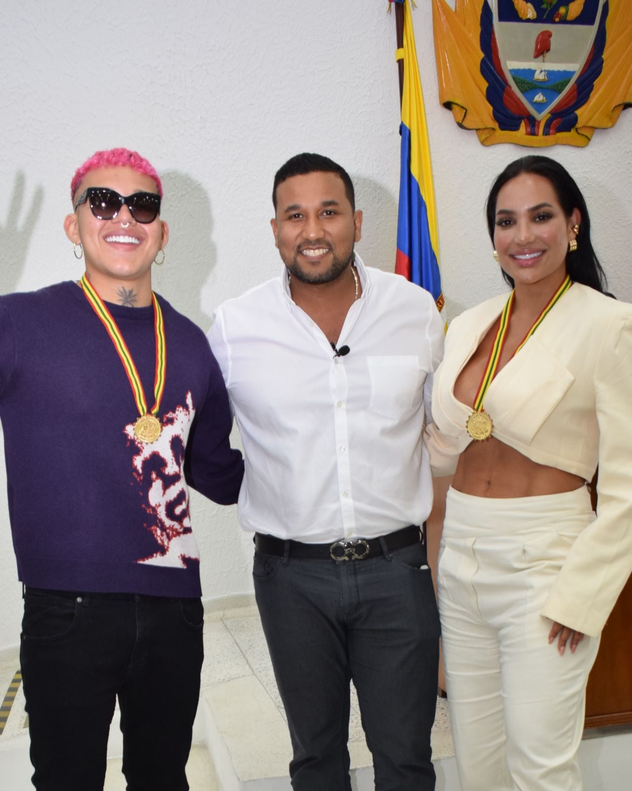 Ambos recibieron la Medalla Barrancas de San Nicolás