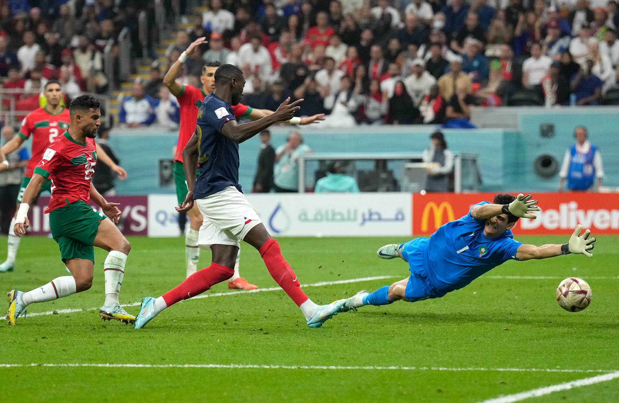 En imágenes : Las mejores jugadas de Francia vs Marruecos