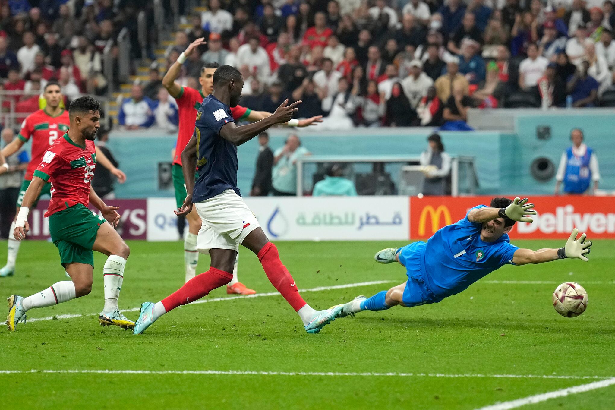 En imágenes : Las mejores jugadas de Francia vs Marruecos