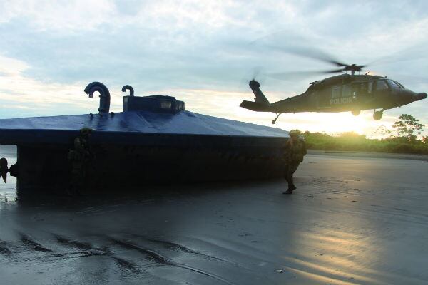 Su capacidad es de 10 toneladas y fue encontrada cerca de Buenaventura, Valle del Cauca.