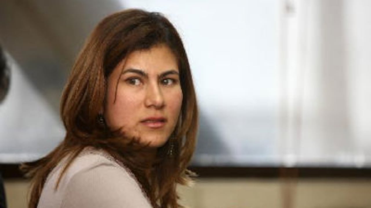 Alba Luz Florez Gelves, conocida como la 'Mata Hari', en una audiencia de febrero de 2011 por el caso de las chuzadas.