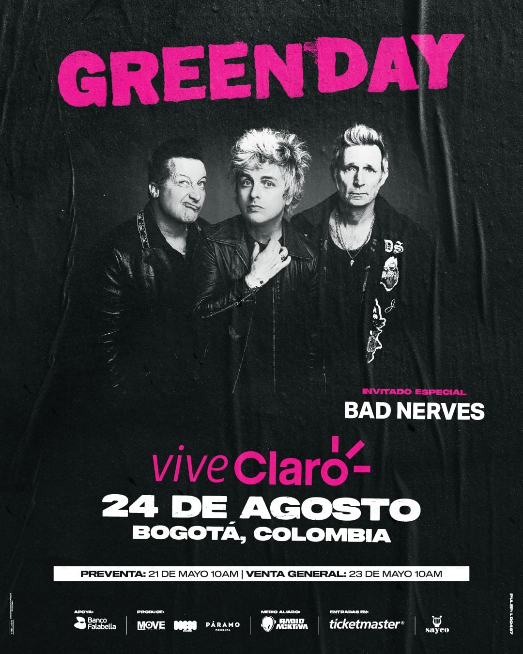 Green Day regresa a Bogotá