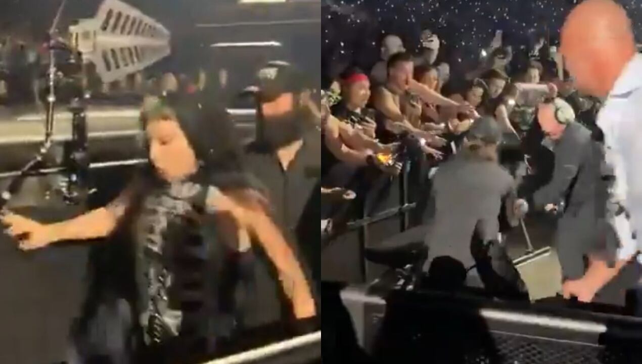 Lady Gaga sufrió aparatosa caída durante un concierto en Las Vegas