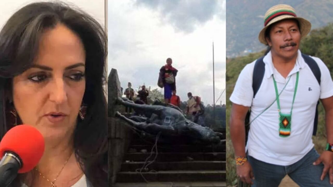 La senadora María Fernanda Cabal y el congresista Feliciano Valencia