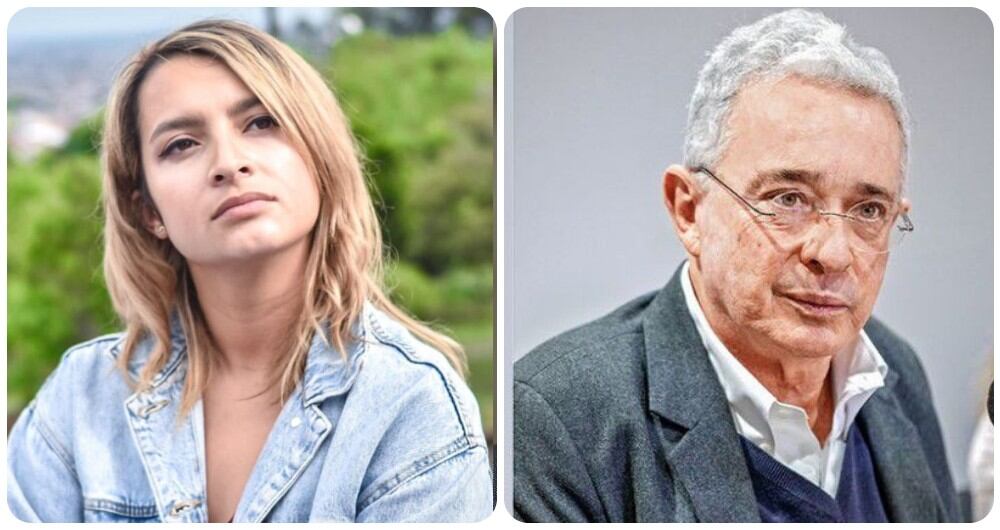 Andrea Petro y Álvaro Uribe.