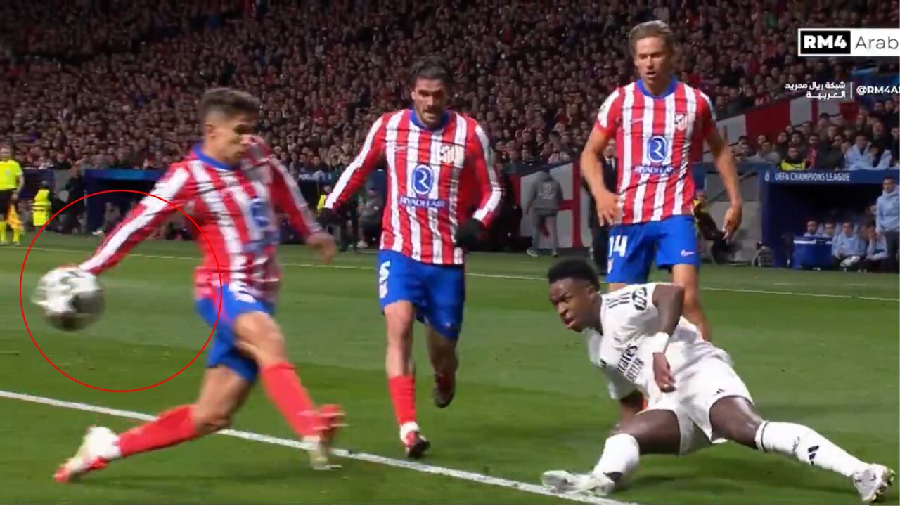 Mano en Champions no fue pitada como penal para Real Madrid