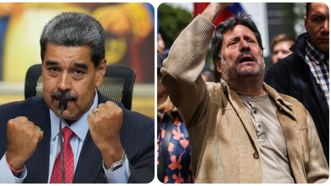 Nicolás Maduro y Francisco Santos.