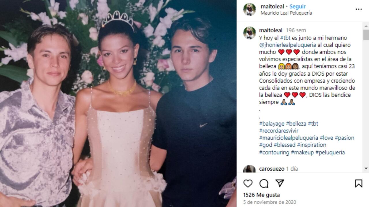 Esta fue la publicación que hizo el famoso estilista.