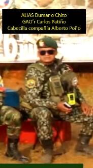 Alias Dumar o Chito , cabecilla del Comando Mayor Central