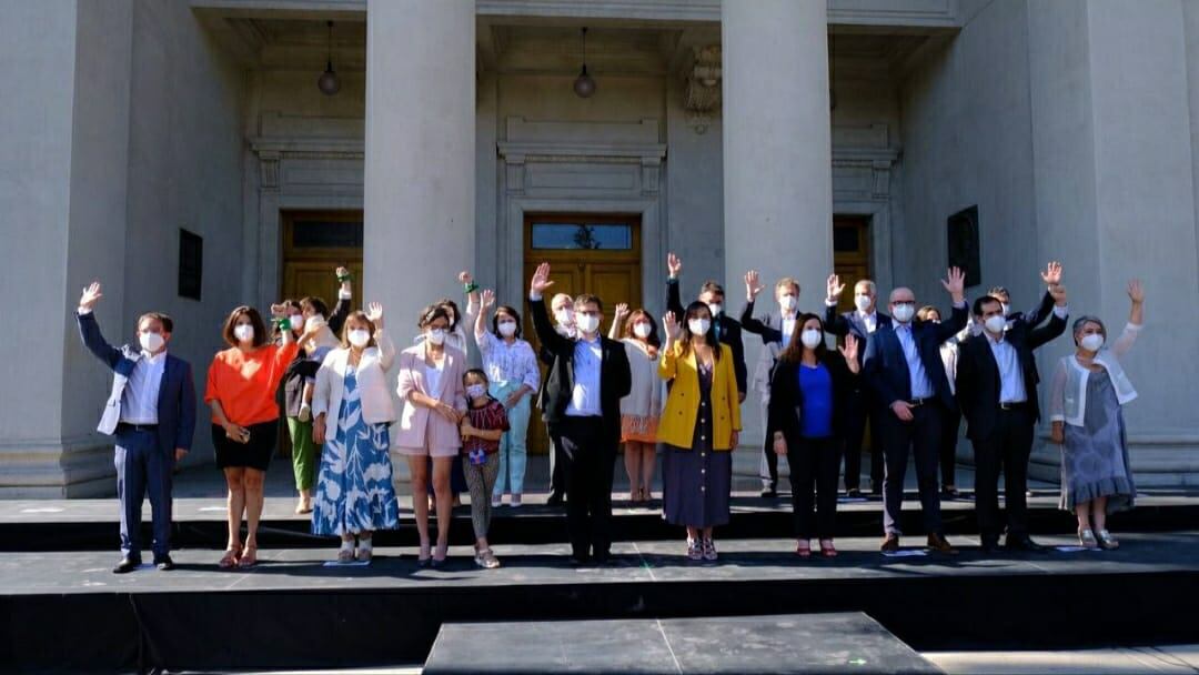 Gabriel Boric y su gabinete