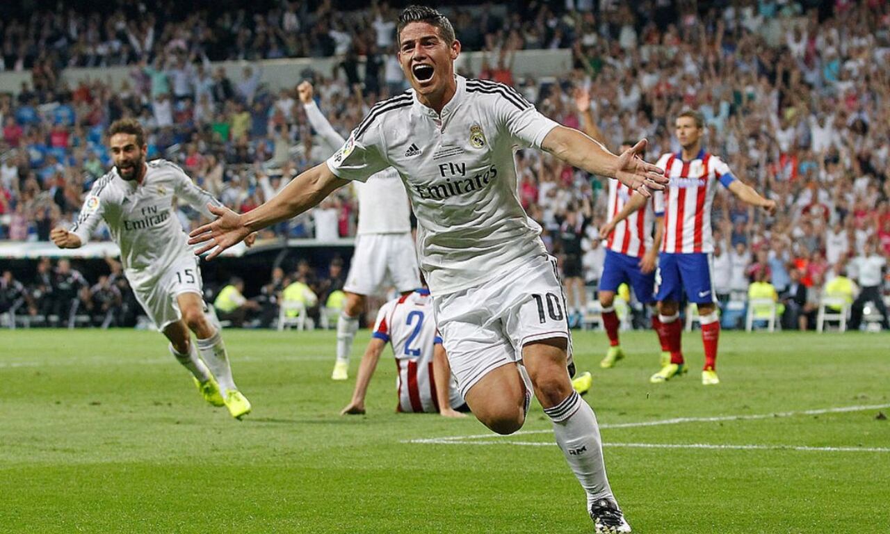 James recuerda al Real Madrid.
