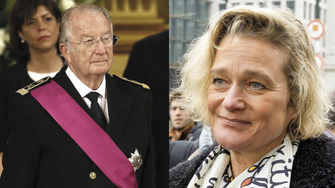 Alberto ha negado que Delphine Boël (derecha) sea su hija. Pero ella está bastante segura desde que una prueba de ADN mostró que no era hija de Jacques, su supuesto padre legal.