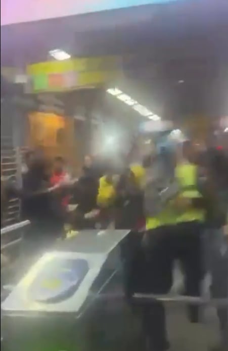 Pelea en TransMilenio