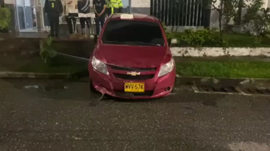 Vehículo utilizado en el supuesto secuestro.