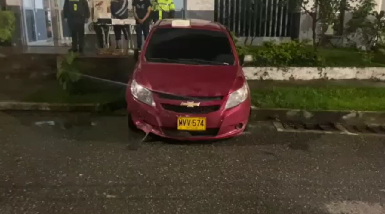 Vehículo utilizado en el supuesto secuestro.