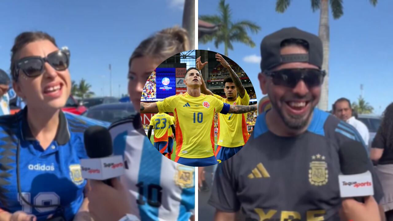 Hinchas de Argentina previo a la final de Copa América 2024