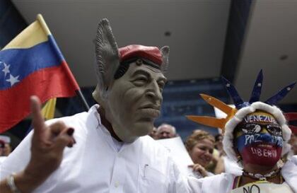 En Caracas, varios antichavistas salieron a las calles para protestar contra su presidente. 