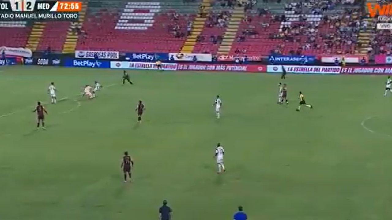 Imagen del error en el Tolima vs. DIM.