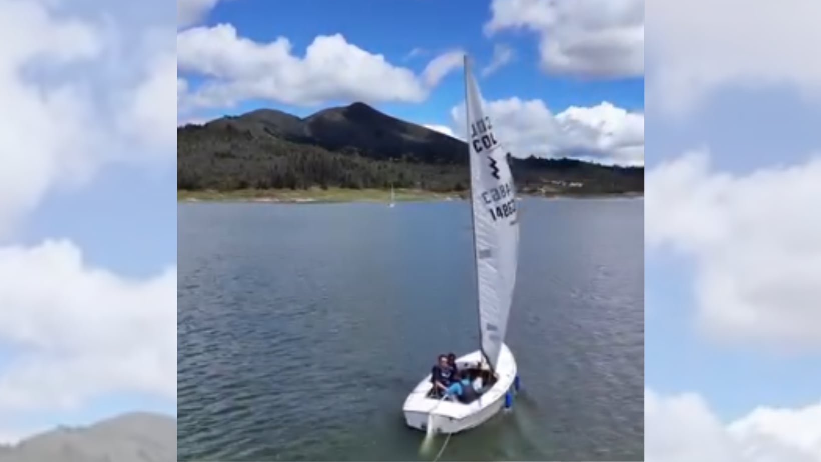 Un día relajado en la represa de Tominé