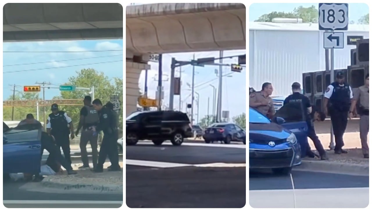 Momento en el que un venezolano es detenido por el ICE