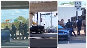 Momento en el que un venezolano es detenido por el ICE