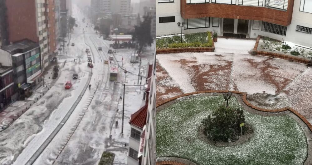 Granizada en Bogotá
