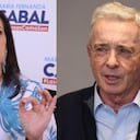 María Fernanda Cabal y Álvaro Uribe.