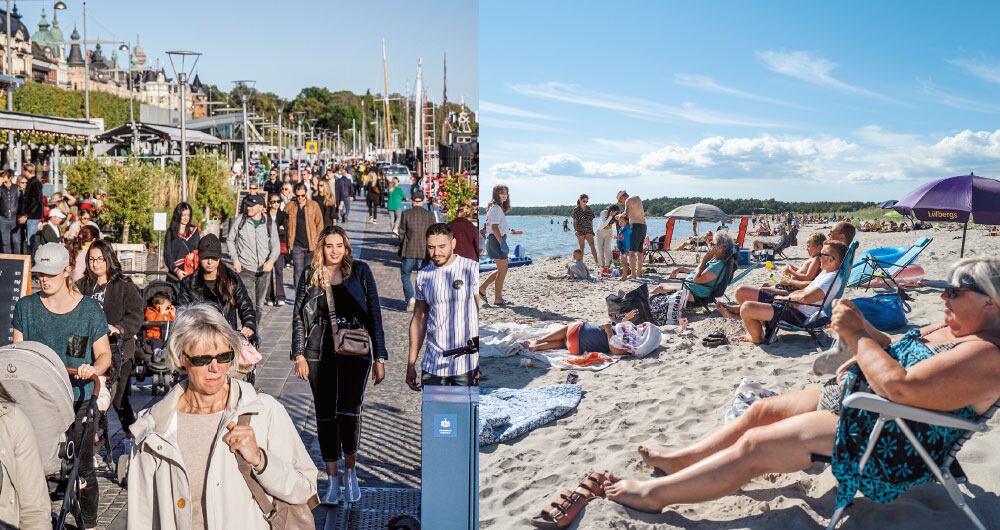 En Suecia, a diferencia del resto del mundo, la población salió a la calle o fue a la playa con normalidad. Tampoco usa tapabocas. Eso causó la muerte de miles de personas, sobre todo vulnerables, pero actualmente no hay rebrotes. Algunos creen que ya obtuvieron la inmunidad de rebaño.