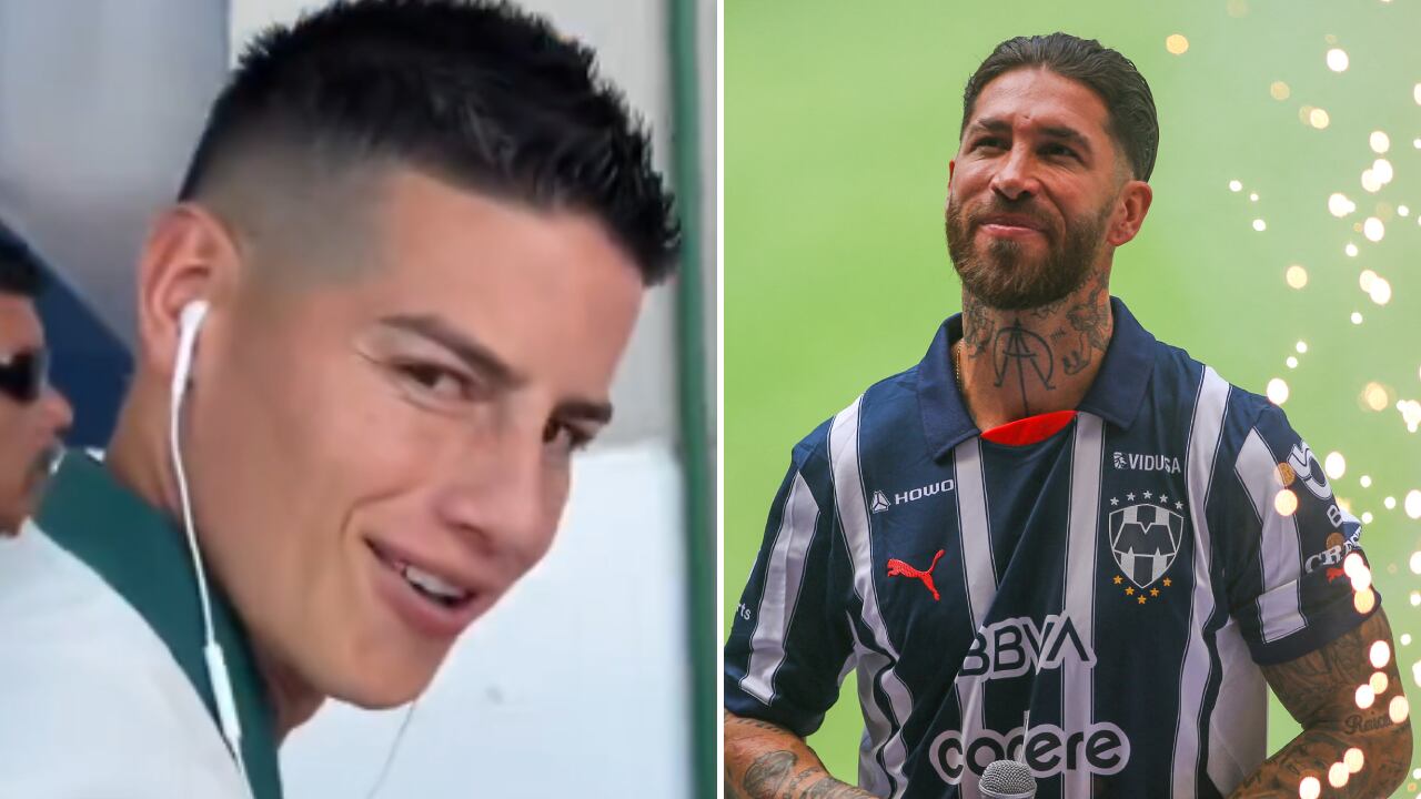 James Rodríguez le mandó saludos a Sergio Ramos en video