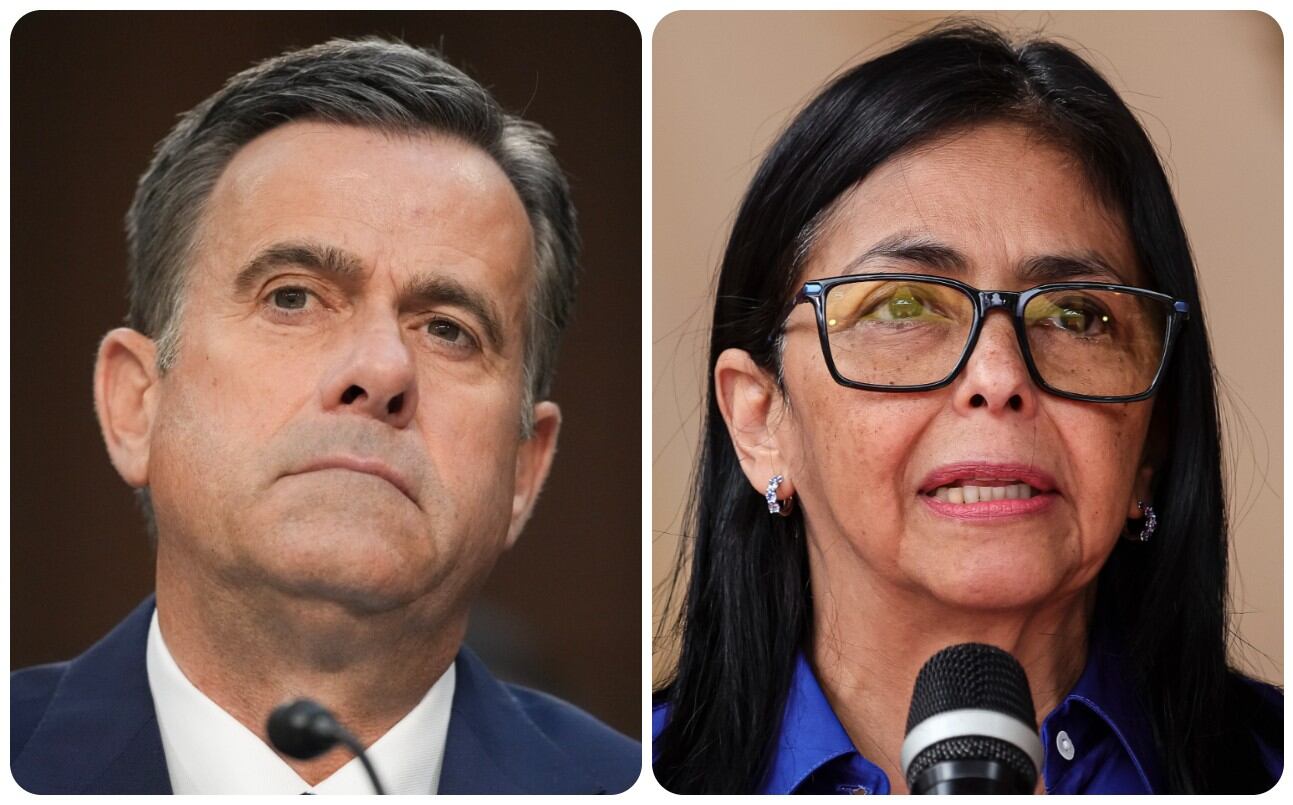 John Ratcliffe y Delcy Rodríguez