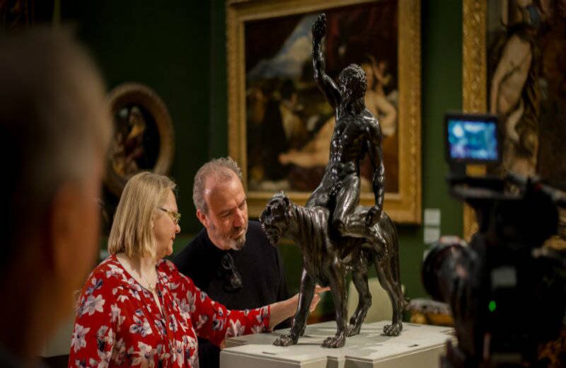 Bacante desnuda sobre una pantera, hacia 1506 y 1508. Crédito: Nathan Heeb, del Fitzwilliam Museum.