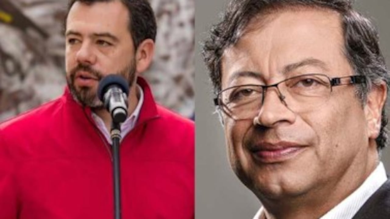 Carlos Fernando Galán, alcalde mayor de Bogotá, y Gustavo Petro, presidente de Colombia.