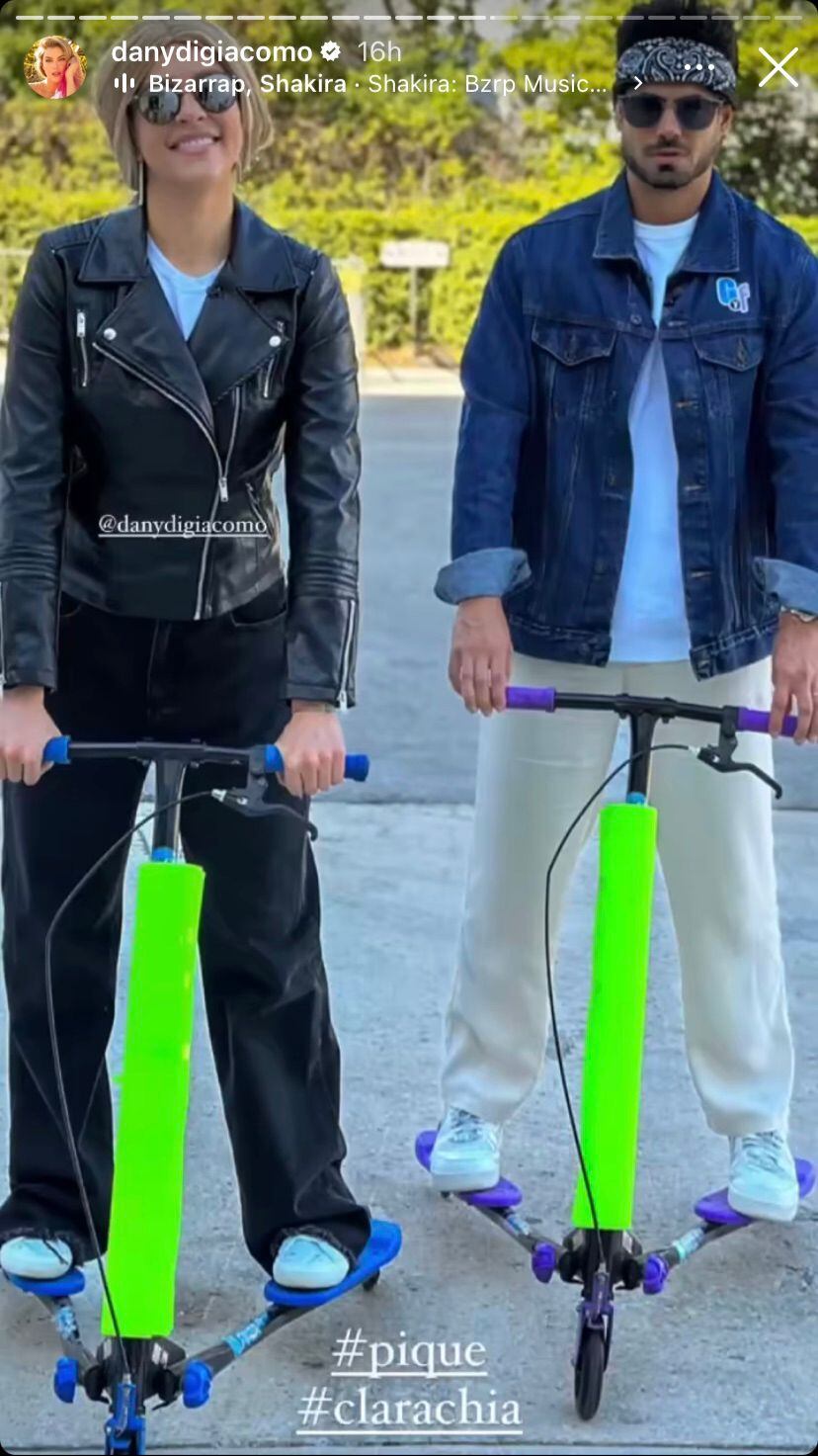 Disfraces de Clara Chía y Piqué en El gordo y la flaca.