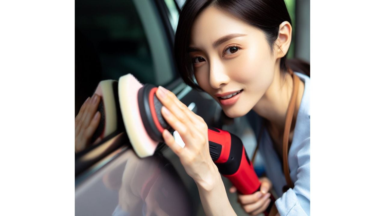 Pulir los vidrios del carro