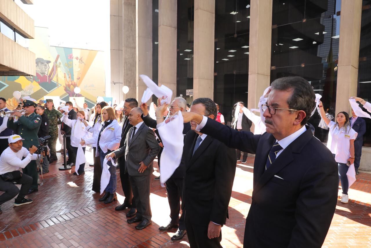 Conmemoración de la toma el palacio de justicia