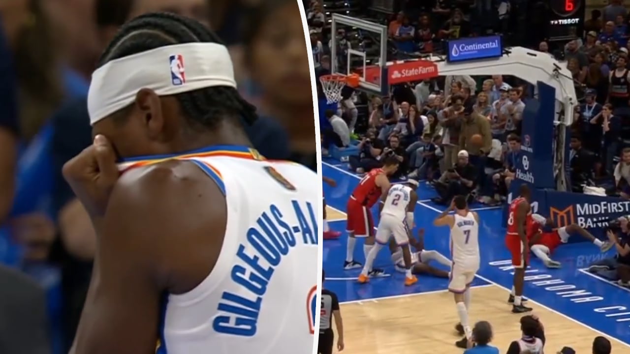 Jalen Williams resultó lesionado de gravedad en el partido de Oklahoma CIty Thunder ante Los Ángeles Clippers