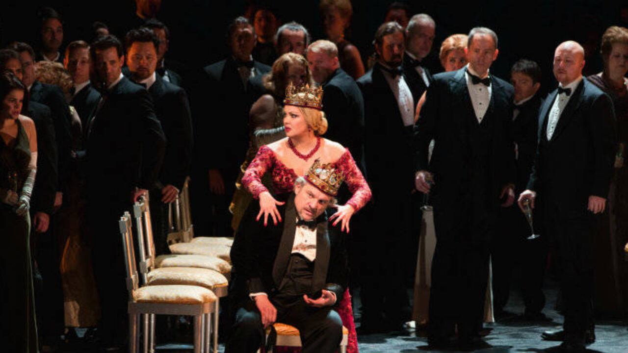 Anna Netrebko y Željko Lucic. Foto cortesía Cine Colombia.