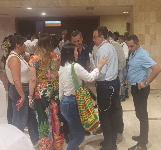 Reunión de miembros del Pacto Histórico y cercanos del Gobierno a la que asistió Mario Fernández