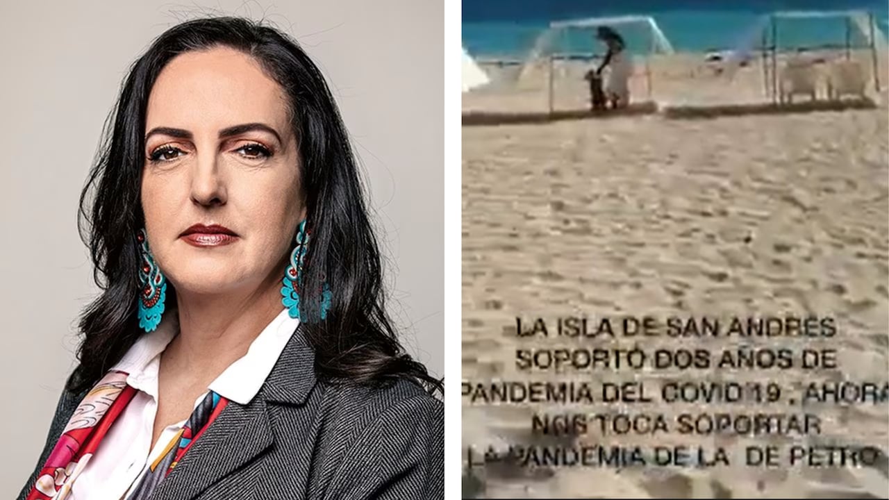María Fernanda Cabal publicó un video en el que se evidenciaría la situación en San Andrés.