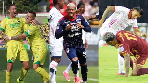 Jugadores del Bucaramanga, Junior, Tolima y América de Cali.