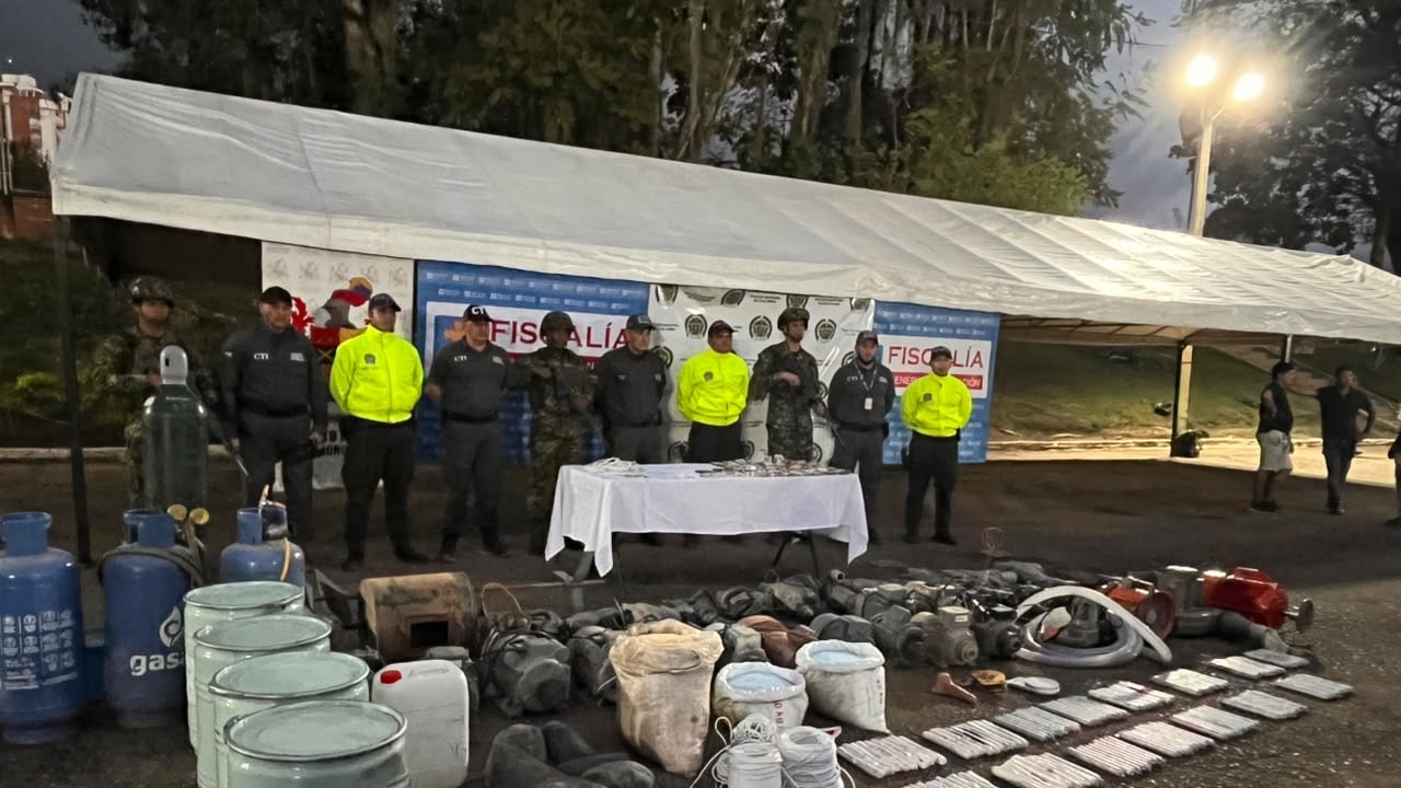 Operación del Ejército Nacional contra la minería ilegal.