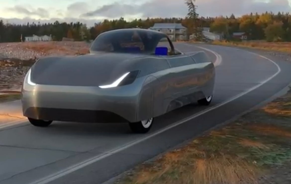 Carro volador. Foto: Captura de pantalla video Alef Aeronautics.