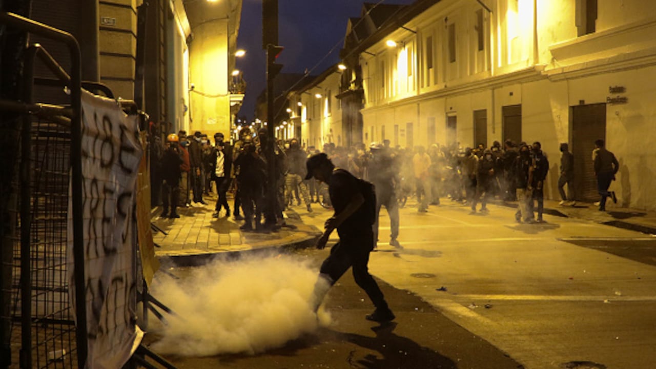 Protestas en Ecuador.