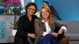 Luz Piedad 'Lupi' Herrera y Juliana 'Julita' Barreto en el programa de 'Ejemplares' del programa 'Yo Soy Colombia'