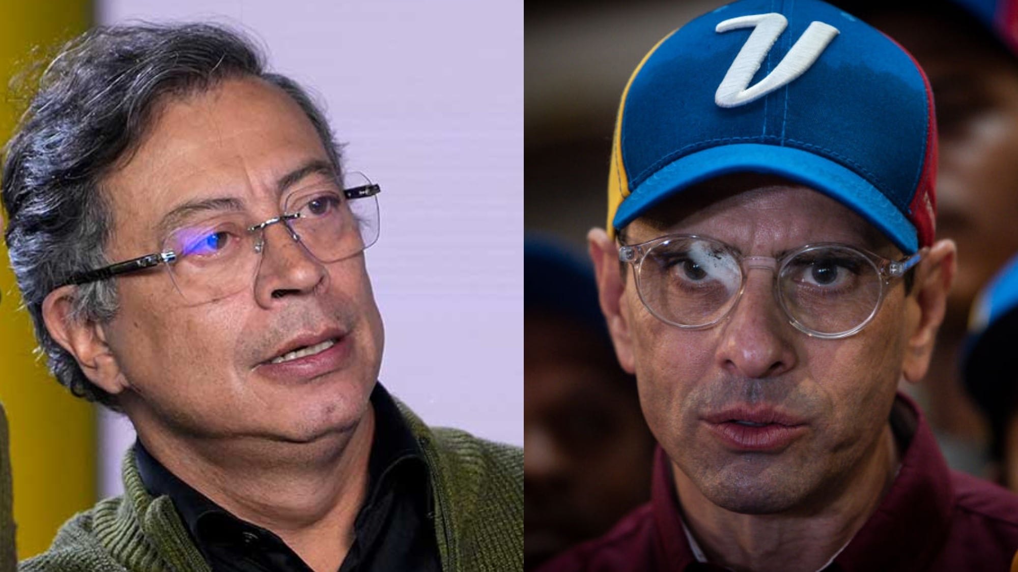 Gustavo Petro y Henrique Capriles