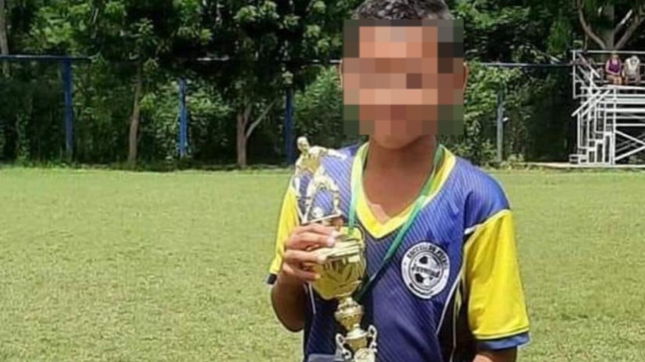 El menor era un apasionado por el futbol desde pequeño