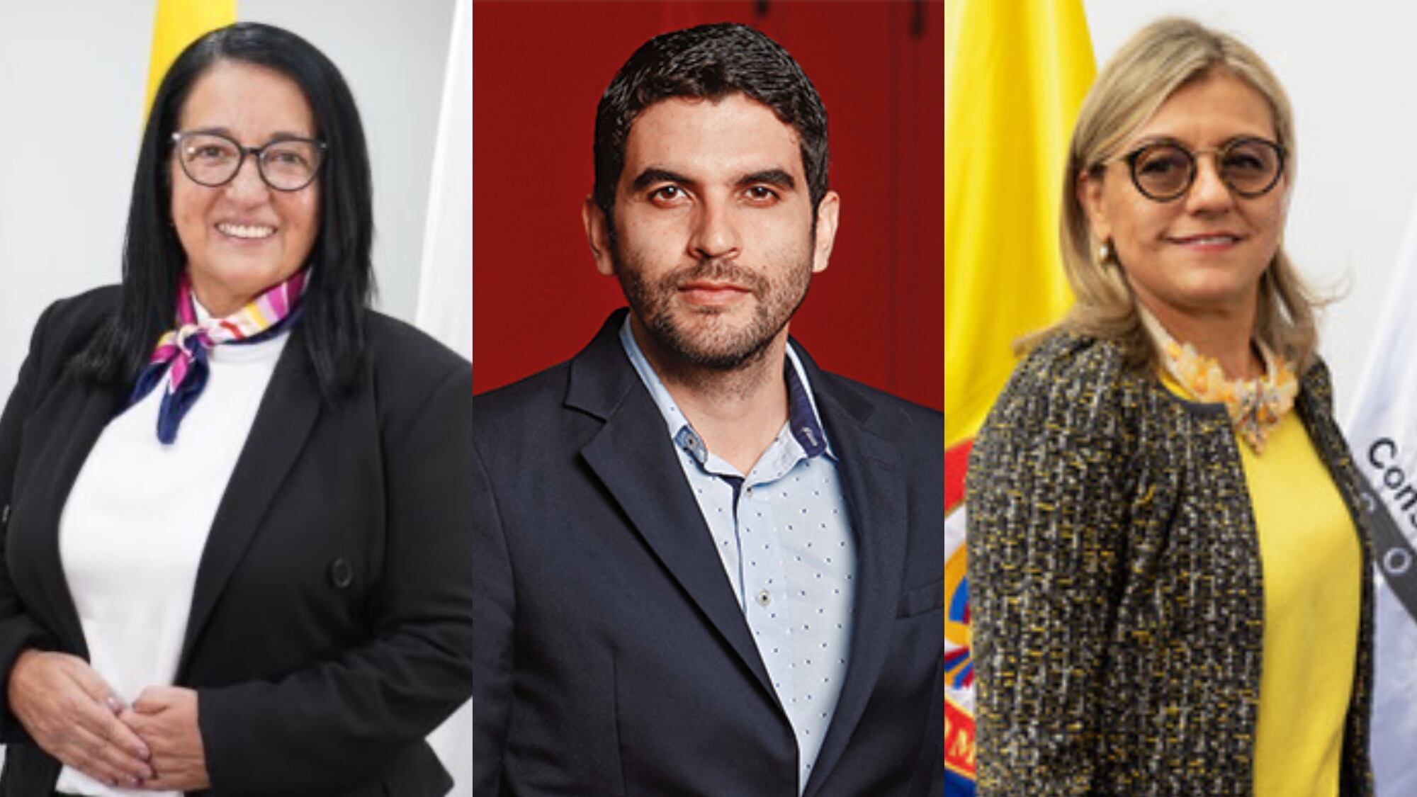 Hernán Cadavid, Alba Lucía Velásquez y Fabiola Márquez.